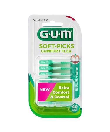 Gum Soft Picks Confort Flex Regu 40U 660 40 pieces (1 pack)