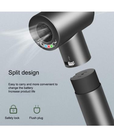 12 Speed Cordless Hair Dryer Professional Blow Dryer with Charging Base 20000mAh Large Capacity Separable Battery Portable Wireless Hair Dryer for Home/Pet Care - Buy Online on GoSupps.com