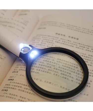 HD Magnifying Glass with Light 20 Times Handheld High Magnification Magnifier - Buy Online on GoSupps.com