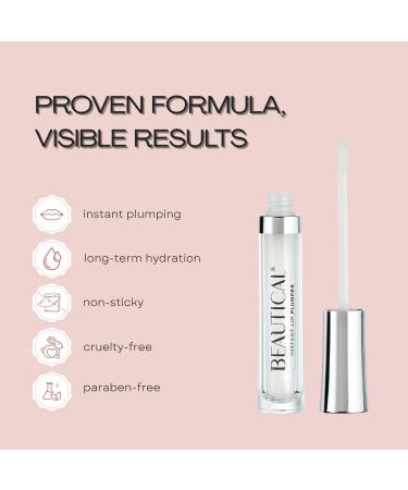 BEAUTICAL Instant Lip Plumper Hydrating Lip Serum with Hyaluronic Acid Guarana & Horse Chestnut Extract Non-Sticky Moisturizing Lip Plumping Gloss Anti-Aging Lip Care 5ml - Buy Online on GoSupps.com