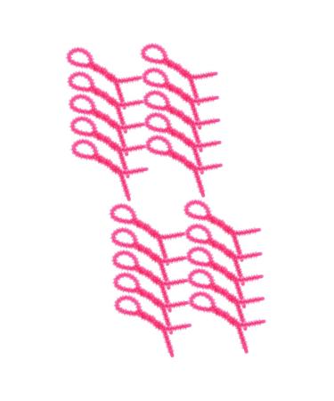 Baluue 20 Pcs Perm Tools Hair Curler Curling Wand Hair Crimper Hair Rollers Curlers Perm Rods 15.00X0.60X0.60CMx2pcs Rosyx2pcs