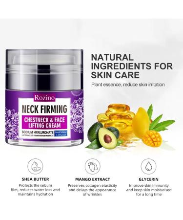 Collagen Face & Neck Firming Cream - Best Neck Tightening & Lifting Moisturizer for Sagging Skin | Day & Night Recovery - Buy Online on GoSupps.com