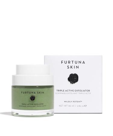 Furtuna Skin Triple Action Exfoliator - Olive-Infused Facial Scrub for All Skin Types | Vegan & Smooth Skin - 80ml - Buy Online on GoSupps.com