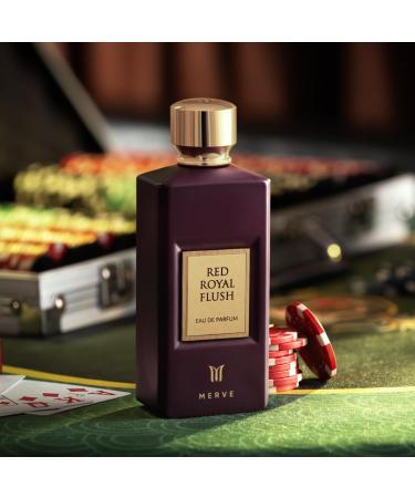 Merve Red Royal Flush Premium Long Lasting Fragrance Luxury Scent For Unisex | Herbal Oud Woody - Buy Online on GoSupps.com