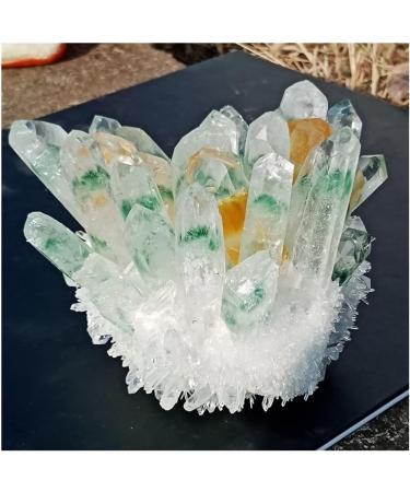 Natural Crystal Rough Very Beautiful Natural Green Ghost Original Stone Orange Crystals Minerals Home Decor (Size : 800g) (Size : 500g) - Buy Online on GoSupps.com