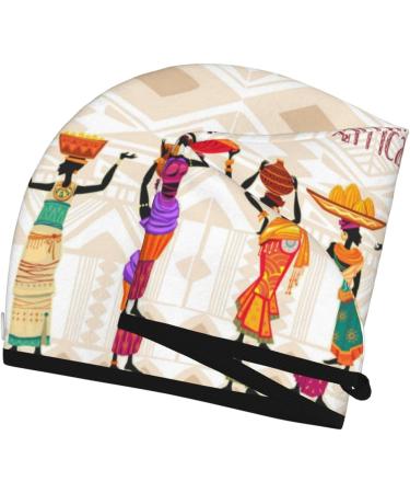 Hair Towel Wrap - Quick Dry Hair Turban for Black Women | Towel with Button - Buy Online on GoSupps.com
