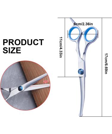 Professional Curved Dog & Cat Grooming Scissors Set - Fur Shears Thinning & Hair Cutting Tools for Pets | International Shipping Available - Buy Online on GoSupps.com