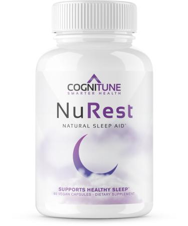 CogniTune Natural Sleep Aid for Adults - Herbal Sleep Aid Supplement - Non-Drowsy Formula with Melatonin, Valerian Root, Lemon Balm, Chamomile, GABA & More Original