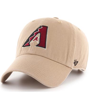 '47 MLB Khaki Clean Up Adjustable Hat Cap, Adult Arizona Diamondbacks