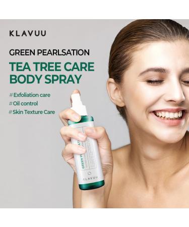 KLAVUU GREEN PEARLSATION Teatree Care Body Moisturizer Mist - Soothing & Calming Skin with Tea Tree Extract | Refreshing Hydration for International Shipping - Buy Online on GoSupps.com