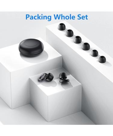 Comfortable Reusable Ear Plugs for Sleeping - 25dB Noise Reduction 4 Pairs Soft Silicone Eartips (S/M/L) with Portable Case - Buy Online on GoSupps.com
