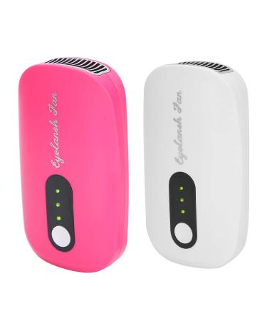 Refraded mini USB fan eyelash hair dryer hand eyelashes F hn fan Projaculate eyelash extension glue dryer for eyelash extensions (white)