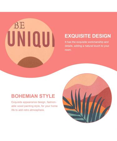 OSALADI 1 Set Bohemian Wooden Sign Home Accents Decor Boho Decor Wall Neutral Home Decor Bohemian Wall Art - Buy Online on GoSupps.com