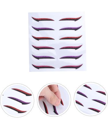 Healvian 12 Pairs Glitter Eyeliner Eyelid Strips Instant Pink Glitter Sticker - Buy Online on GoSupps.com