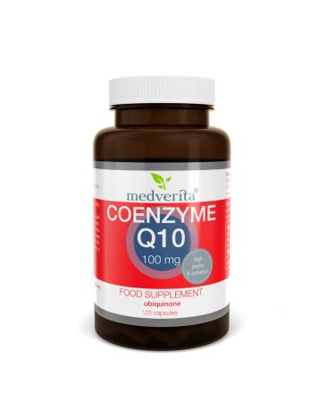 MEDVERITA MEDVERITA Coenzyme Q10 Ubiquinone 100mg 120 Capsules
