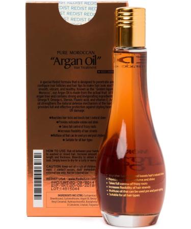  Redist Redist Moroccan Argan Oil Set of 3 x 100ml bottles of argan oil for hair care Leave-in treatment oil | Scalp oil | Argan oil for the face | Conditioner - Buy Online on GoSupps.com