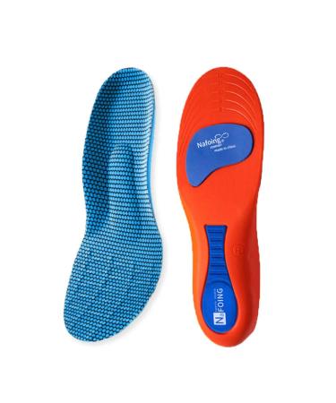 Norelie insole Comfysole Comfort Orthopedic insoles pressure relief and foot vault Support ideal for flat feet plantar fasciitis and foot pain orange*1 pair 45-46