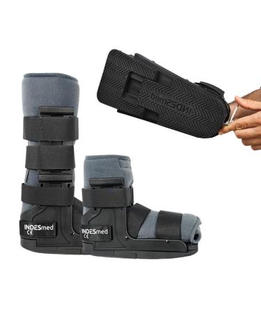 Orthopedic Walker Boot 2 boots in 1 (short boot + long boot) adjustable to all foot widths and sizes internationally awarded extra-breathable