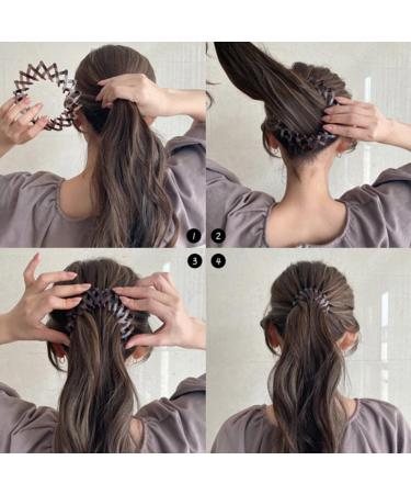 Buy Androxeda 3-Piece Hair Clip Set | Biking Bird Nest Design | Big Hair Gripper Accessories for Women & Girls - International Shipping Available - Buy Online on GoSupps.com