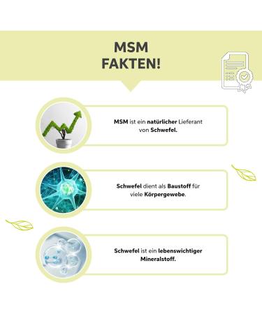 Buy 500g MSM Powder | 99.9% Pure Organic Sulfur | Premium Vegan Methylsulfonylmethane Without Additives - Buy Online on GoSupps.com