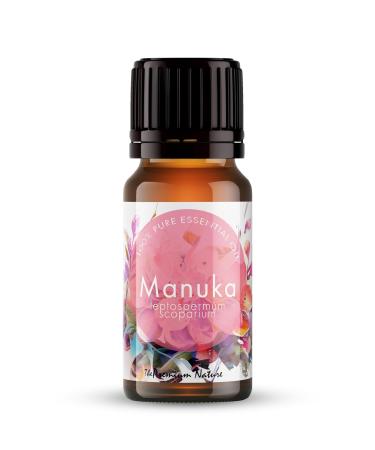 Manuka Essential Oil - Leptospermum scoparium 100% Pure Undiluted Therapeutic Grade - for Skin Nails and Aromatherapy - Fresh & Herbaceous Aroma (0.34 Fl Oz)