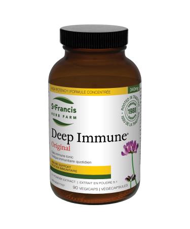 St. Francis Herb Farm Deep Immune - 90 Capsules - (5:1 Powder Extract) Natural Herbal Immunity Booster | One Month s Supply | Organic Herbs Non GMO Vegan Dairy Free