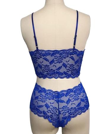 Sexy Lace Babydoll Lingerie Set | Blue-53 | Medium Size - Buy Online on GoSupps.com