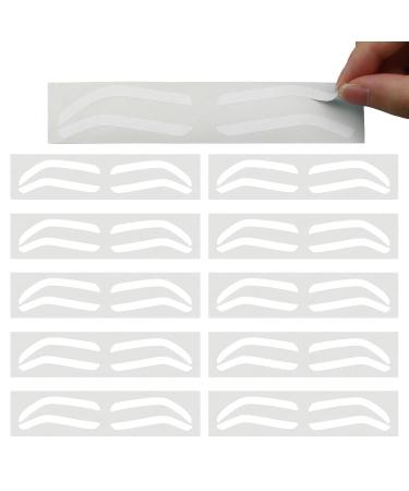 Disposable Eyebrow Design Stencils & Tint Stickers - 10 Pairs for Perfect Brow Shaping - International Shipping Available - Buy Online on GoSupps.com