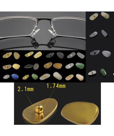 LekLai Gold Metal Eyeglass Nose Pads - Comfortable & Durable 1 Pair for Easy Repair | International Shipping - Buy Online on GoSupps.com