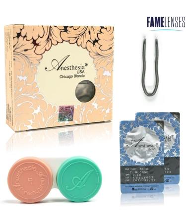 Anesthesia L.A. Mocha Colored Contact Lenses - Monthly Wear for Dark Eyes | Strongly Covering Light Brown Lenses (Dioptria -0.00) - USA Series 6 Months - Buy Online on GoSupps.com