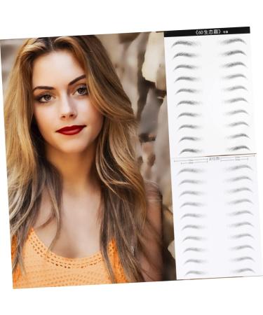  SOESFOUFU 2 Sheets Eyebrow Tattoo Eyebrow Simulation Eyebrow Stickers Natural Eyebrow Tattoo Sticker Eyebrow Makeup Forehead Missing Waterproof Cosmetic - Buy Online on GoSupps.com