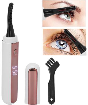 Verdant Touch Eyelash Curling Brush Electric Eyelash Curler USB Rechargeable Heated Perm with 4 Level Temp LCD Display for Women - Buy Online on GoSupps.com