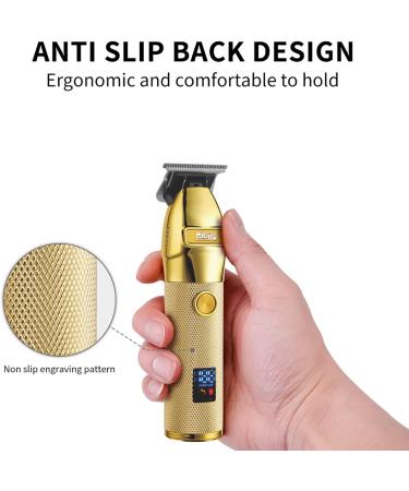 DSP Cordless Hair Clipper for Men - Rechargeable Beard Trimmer with LED Display (Gold) - Buy Online on GoSupps.com