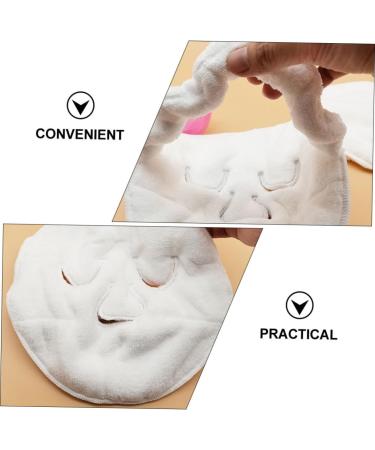 TOPBATHY Serviette Masque de Beaut Hydratante pour Visage paisse en Corail Doux Utilisation Chaude et Froide Femmes Soin Peau Visage Confort Bande lastique Trois Trous pour Maintien - Buy Online on GoSupps.com
