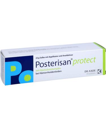 Posterisan Protect Ointment with Applicator | Hemorrhoid Relief & Skin Protection Complex | 25g 2-Part Set - Buy Online on GoSupps.com