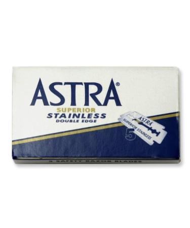 Astra Superior Stainless Double Edge Razor Blades - Pack of 100 Blades