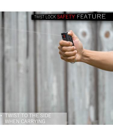 Police Magnum Bulk Pepper Spray Keychain Self Defense- Tactical Maximum Strength- Belt Clip Safety Key Chains for Women & Men- Made in The USA 7 Pack Black - Buy Online on GoSupps.com