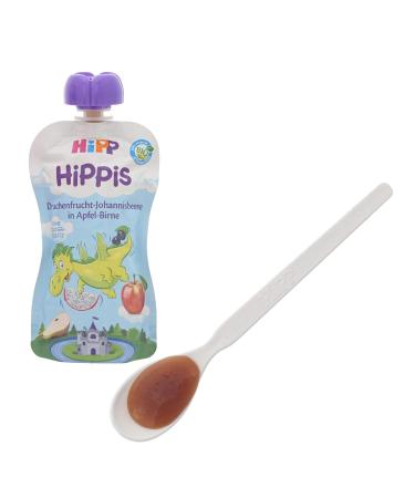 Hipp Hippis Squeezing Bag - Dragon Fruit & Johannis Berry - 100% Organic Fruit Pouch No Added Sugar - 6 x 100g Pack - Buy Online on GoSupps.com