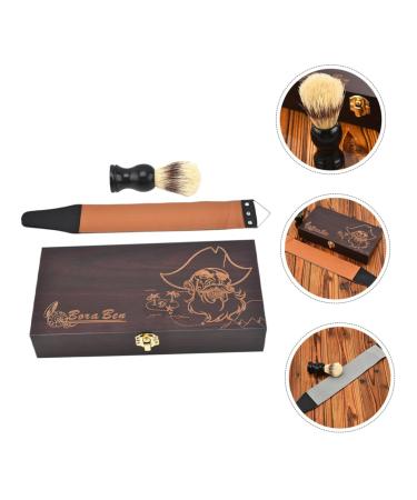 Frcolor Men's Razor Set - Premium Shaving Brush & Wood Case - Stylish & Durable Grooming Essentials - Buy Online on GoSupps.com
