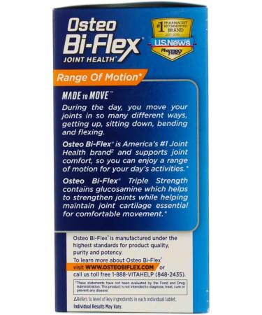 Osteo Bi-Flex Triple Strength 80 Coated Tablets - Joint Support Supplement - Buy Online on GoSupps.com