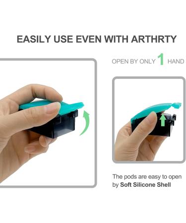Silicone Arthritis-Friendly Pill Box | Unbreakable Weekly Organizer | 100% Food-Grade Silicone | Non-Slip Case for Daily Use - Buy Online on GoSupps.com