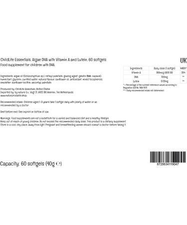 ChildLife Essentials Algae DHA Softgels - Lab-Tested, GMO Free, Gluten Free, Soy Free - Buy Online on GoSupps.com