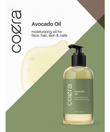 Organic Avocado Oil | 8 fl oz | Moisturizing Oil for Face, Hair, and Skin | Paraben, SLS, & Fragrance-Free - Buy Online on GoSupps.com