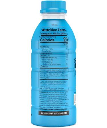 Comfortos Prime Hydration Energy Drinks by Logan Paul & KSI - 500ml (16.9 Fluid oz.) - Naturally Flavored with Zero Sugar Boost Energy and Caffeine Free (BLUE RASPBERRY) - Buy Online on GoSupps.com