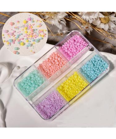Summer Macaron Nail Art Beads Colorful Mini Metal Studs for DIY Decorations & Accessories - Buy Online on GoSupps.com