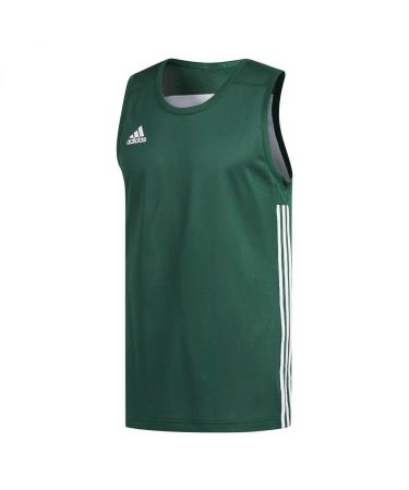 adidas Men's Jersey (Sleeveless) 3g Spee Rev SHR XL Dark Green/White