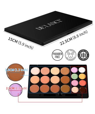 DE LANCI Cream Contour Concealer Palette Kit - Full Coverage Makeup for Oily Skin & Dark Circles - Buy Online on GoSupps.com
