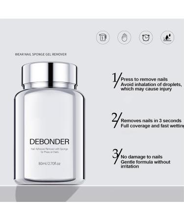 Adhesive Gel: Precision Glue Softener for False Nails | Safe Formula for Removing Stickers and Gel Easy Nails and Toenail Care at Home Salt - Buy Online on GoSupps.com