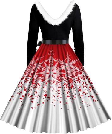 Shop Hanxiulin Ladies Christmas Elk Print Hooded Sweater Dress - Elegant Long Arm Mini Dress for Holiday Parties - Buy Online on GoSupps.com