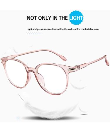 JdGy Anti-Ray & Anti-Blue Light Glasses - Pink Flat Frames for Mobile Computer & TV - Radiation & Eye Fatigue Protection - Buy Online on GoSupps.com